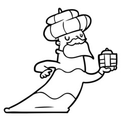 one of three wise men cartoon
