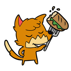 friendly cartoon fox