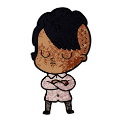cartoon woman