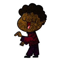 laughing cartoon man