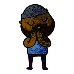 cartoon man with beard