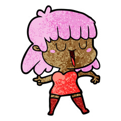 cartoon woman