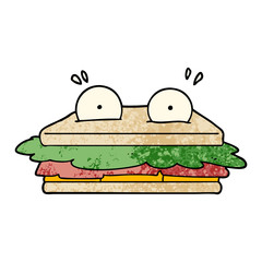 sandwich cartoon character