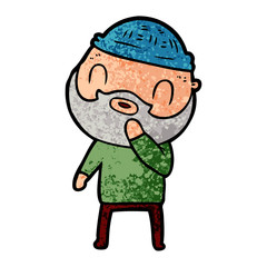 cartoon bearded man