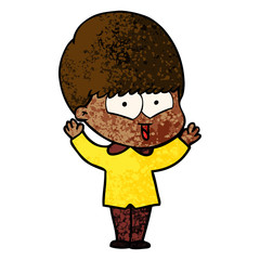 cartoon happy boy