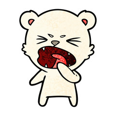 angry polar bear cartoon