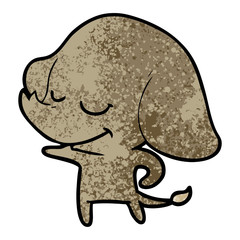 cartoon smiling elephant