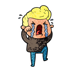 cartoon crying man