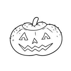 cartoon halloween pumpkin