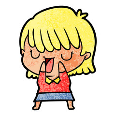 cartoon woman