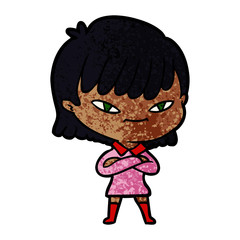 cartoon woman