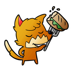 friendly cartoon fox