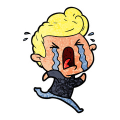 cartoon crying man