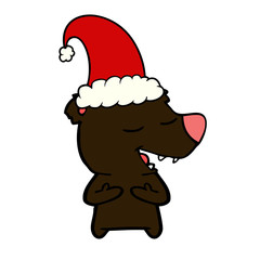 cartoon christmas bear