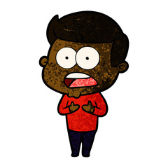 cartoon shocked man