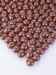 chocolate balls. chocolate balls on a background