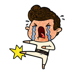cartoon crying man