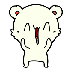 happy polar bear cartoon