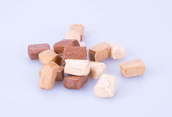 candies. caramel candies. caramel candies on a background. caramel candies on a background