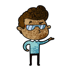 cartoon cool guy