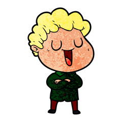 laughing cartoon man