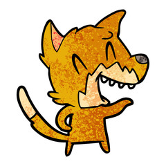 laughing fox cartoon