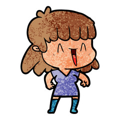 cartoon woman