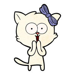 Fototapeta premium cartoon cat