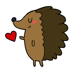 cute cartoon hedgehog