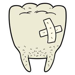 cartoon bad tooth