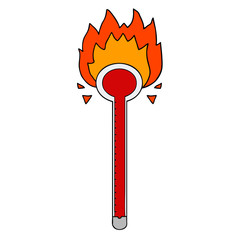 cartoon thermometer