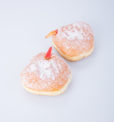 donut. halloween donut on the background