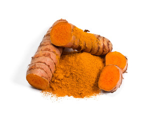 Turmeric rhizome and powder