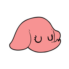 cartoon elephant face