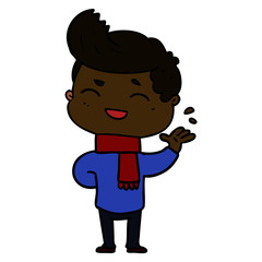 cartoon man laughing