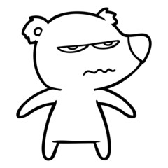 angry bear cartoon