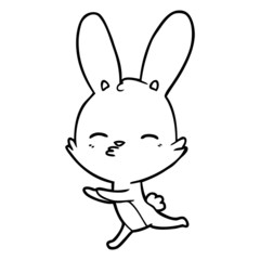 curious bunny cartoon