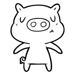 cartoon content pig