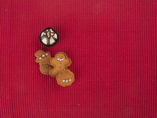 Cookie. X'mas Cookie on the background. Cookie. Gingerbread Cookie on the background