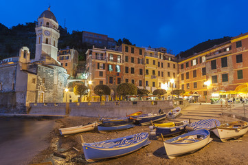 Naklejka premium Resort Village Vernazza, Cinque Terre, Włochy
