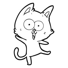 funny cartoon cat