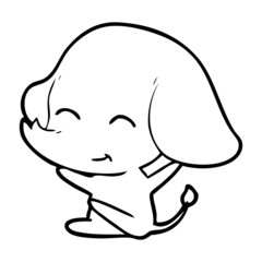 cute cartoon elephant