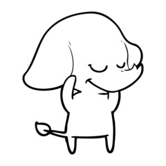 cartoon smiling elephant