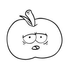 cartoon apple