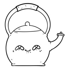 cartoon kettle