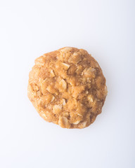 cookie with almond on the background. cookie with almond on the background