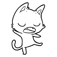 talking cat cartoon
