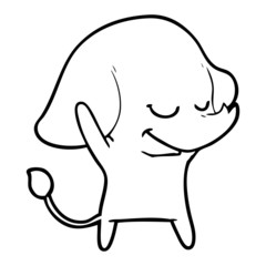 cartoon smiling elephant