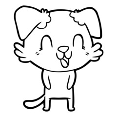 laughing cartoon dog