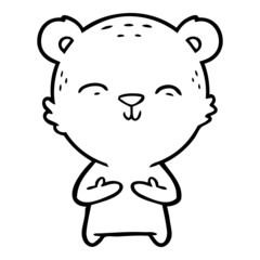 happy cartoon bear